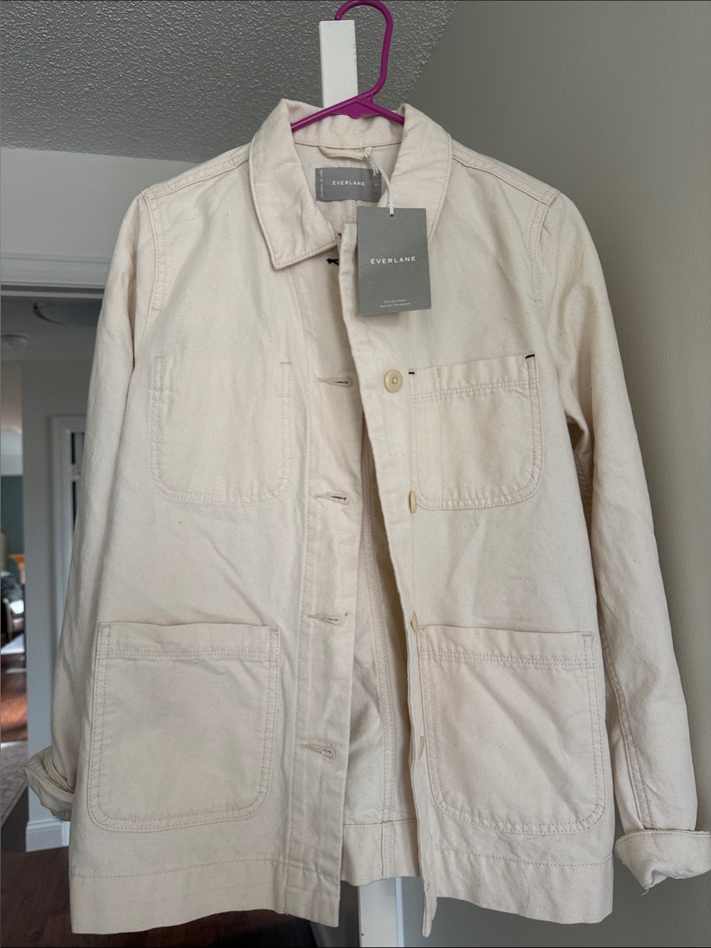 Everlane Canvas Utility Jacket - Natural Cream